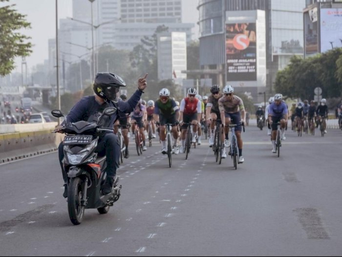 Pemotor Terusik Gerombolan Pesepeda di Jalan Jakarta, Ini Loh Regulasi Jalur Sepeda