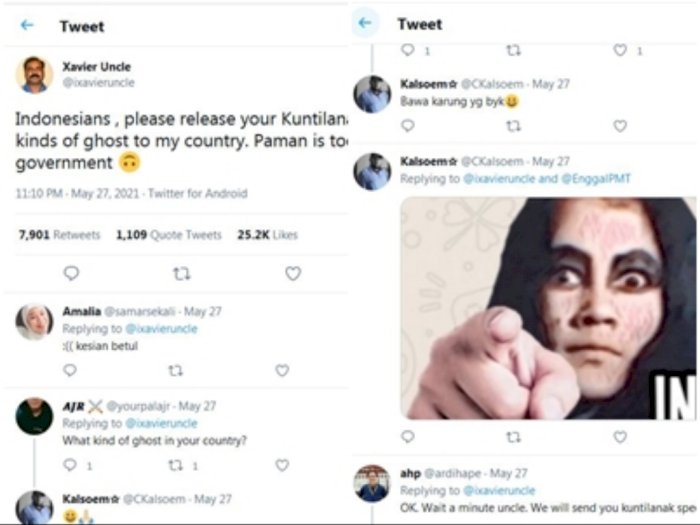 Viral, Pemuda India Minta Netizen Indonesia Kirim Kuntilanak ke Negaranya, Ini Alasannya!