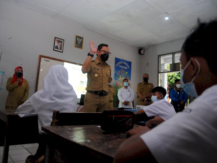 FOTO: Uji Coba Pembelajaran Tatap Muka di Kota Bogor
