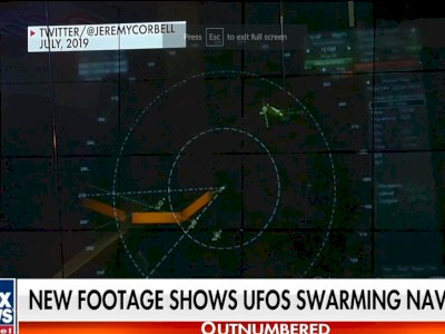 Pentagon Benarkan Kapal Angkatan Laut Amerika Serikat 'Dikeroyok' UFO