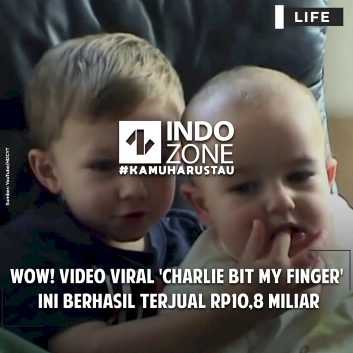 Wow! Video Viral 'Charlie Bit My Finger'  Ini Berhasil Terjual Rp10,8 Miliar