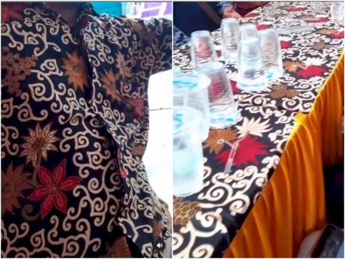 Viral! Hadiri Undangan, Pria Ini Kenakan Baju Batik yang Mirip Seperti Taplak Meja Acara