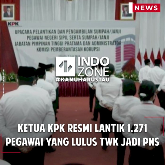 Ketua KPK Resmi Lantik 1.271 Pegawai yang Lulus TWK Jadi PNS