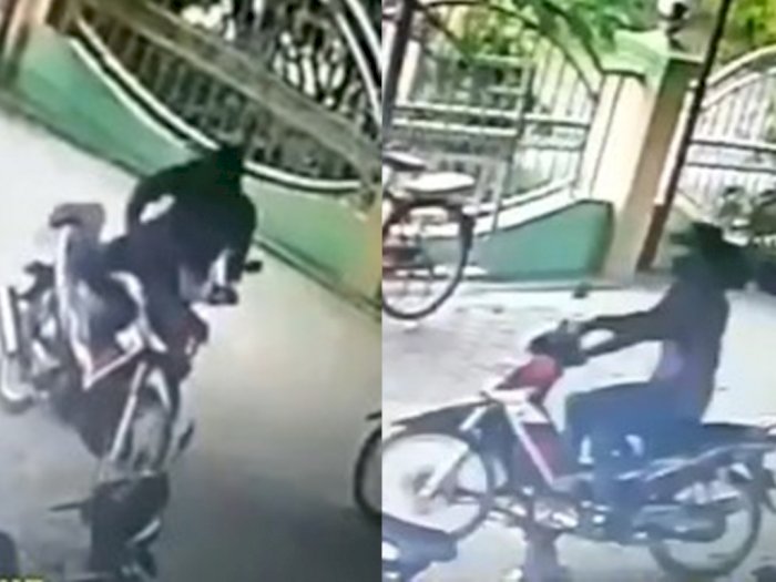 Bikin Elus Dada, Berikut Video Aksi Pencurian Motor di Halaman Masjid di Tanjung Morawa