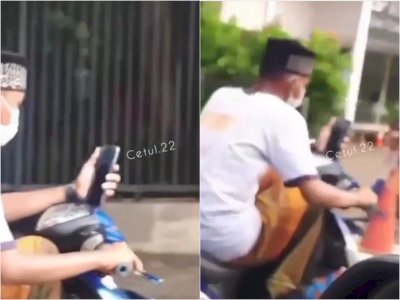 Duh, Pria Ini Asyik Video Call Sama Pacarnya Sambil Mengendarai Motor di Jalanan Bintaro