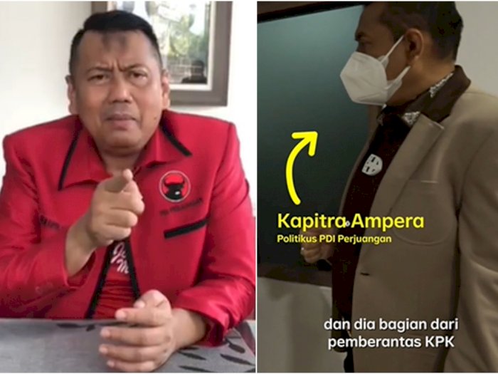 Politikus PDIP Kapitra Ampera Keceplosan Bilang 'Jokowi Bagian dari Pemberantas KPK'