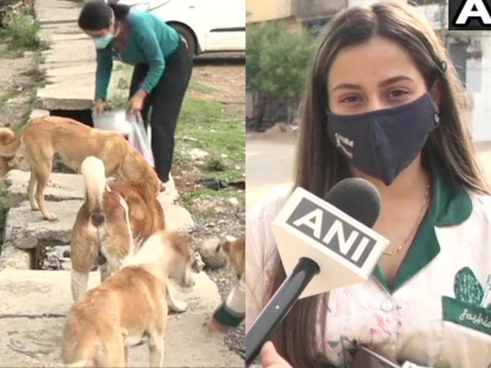 Salut, Dua Gadis Ini Memberi Makan 25 Anjing Liar Setiap Hari di Tengah Pandemi Covid-19