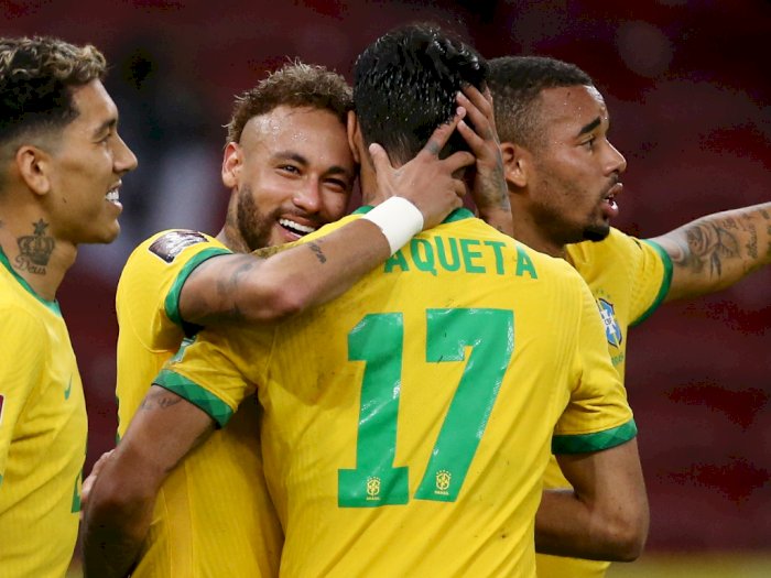 FOTO: Kualifikasi Piala Dunia 2022, Brasil vs Ekuador 2-0