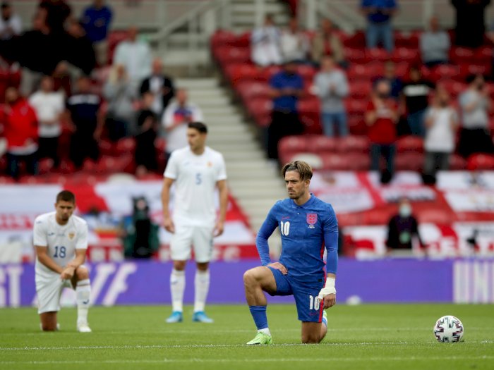Timnas Inggris Dicemooh Lagi karena Berlutut saat Laga Pemanasan Euro 2020