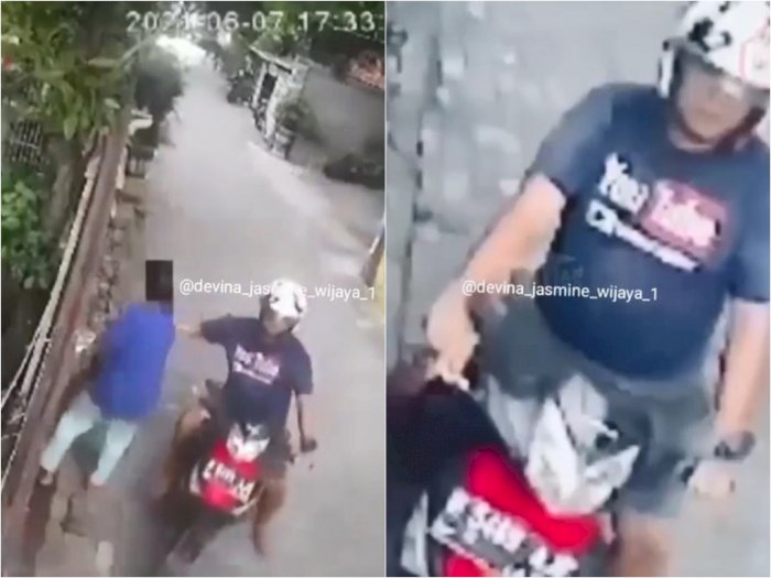 Parah! Pemotor Ini Remas Payudara Wanita Pejalan Kaki di Semarang, Aksinya Terekam CCTV