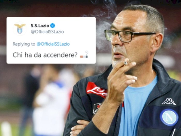 Lazio Konfirmasi Maurizio Sarri Jadi Pelatih Baru Sambil Sindir Kebiasaan Merokoknya