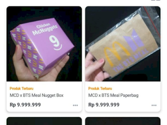 Wow! Kemasan BTS Meal Dijual Online hingga Nyaris Rp10 Juta