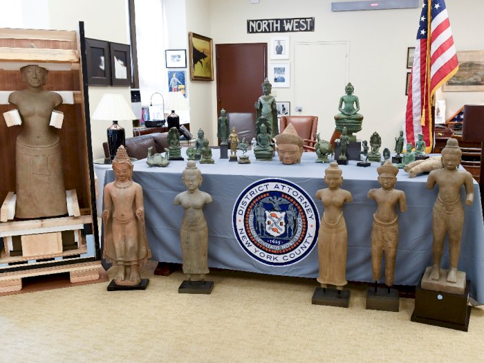 Amerika Kembalikan 27 Artefak Hindu dan Buddha Curian ke Kamboja