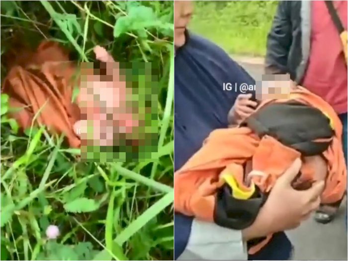 Memilukan Bayi Laki-laki Dibuang ke Semak-semak Pinggir Jalan di Kalteng, Warga Bawa ke RS