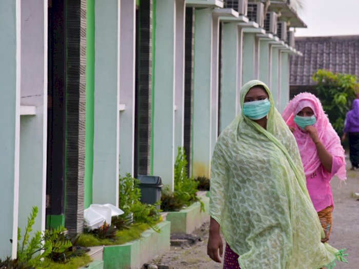 FOTO: Imigran Rohingya Jalani Isolasi di Medan