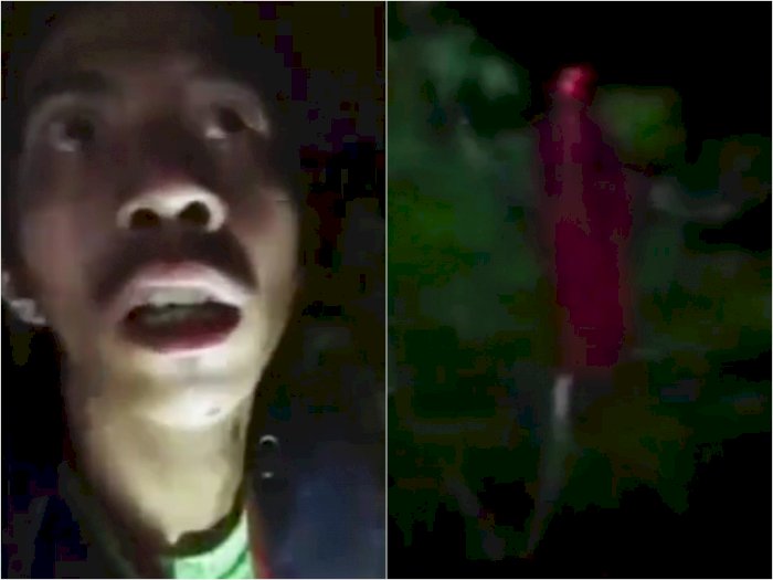 Viral Pria Ketemu Sosok Merah Mirip Kuntilanak di Pohon, 'Doa' yang Dibaca Bikin Salfok!