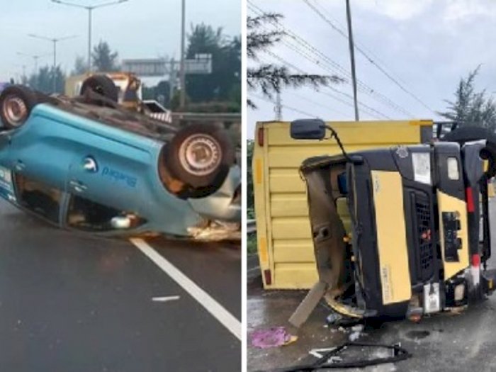 Diduga Mabuk, Sopir BMW Ini Sebabkan Kecelakaan Beruntun di Jakbar, 4 Mobil Terbalik