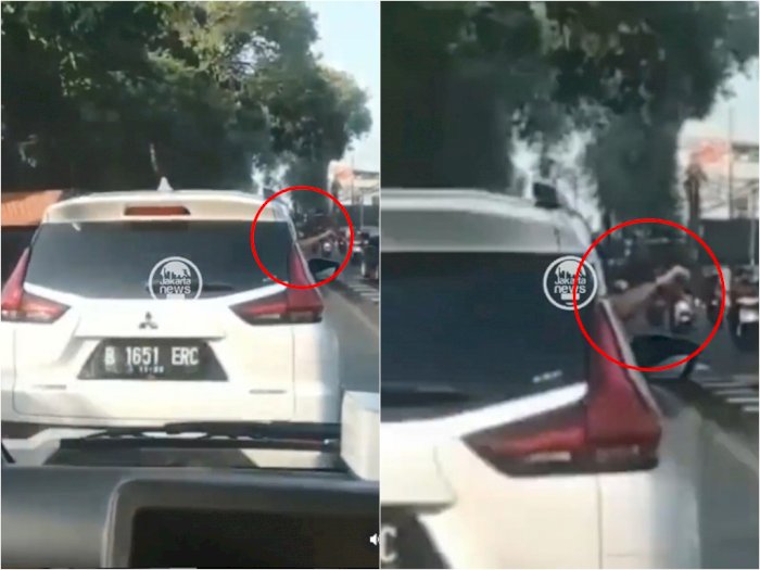 Viral, Halangi Laju Ambulans di Depok, Pengendara Mobil Ini Malah Acungkan Jempol ke Bawah