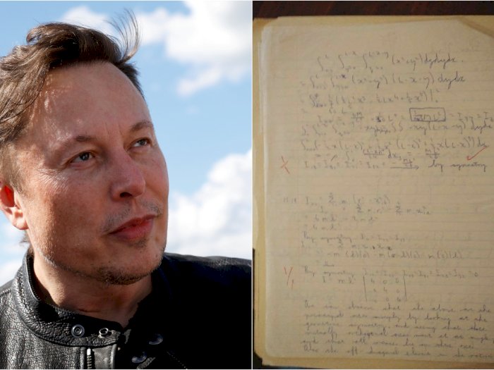 Viral PR Fisika Elon Musk Saat Masih Kuliah, Bisa Selesaikan?