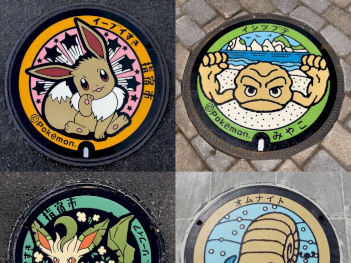 Pokemon Hadirkan Penutup Got Lucu hingga Gemas di Jepang