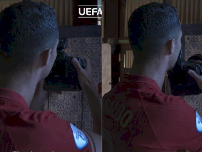Viral Video Ronaldo Coba Jadi Fotografer Media Portugal, Netizen: Tren Baru Abis Coca-Cola