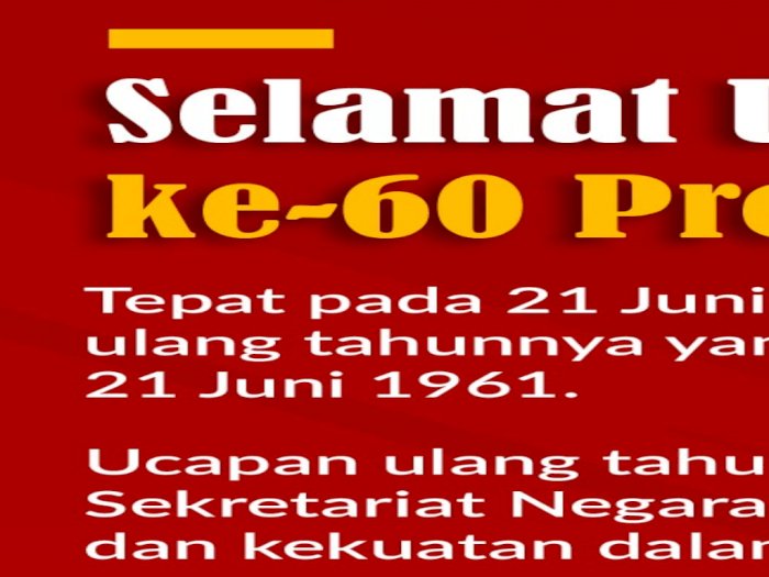 Selamat Ulang Tahun ke-60 Presiden Jokowi!