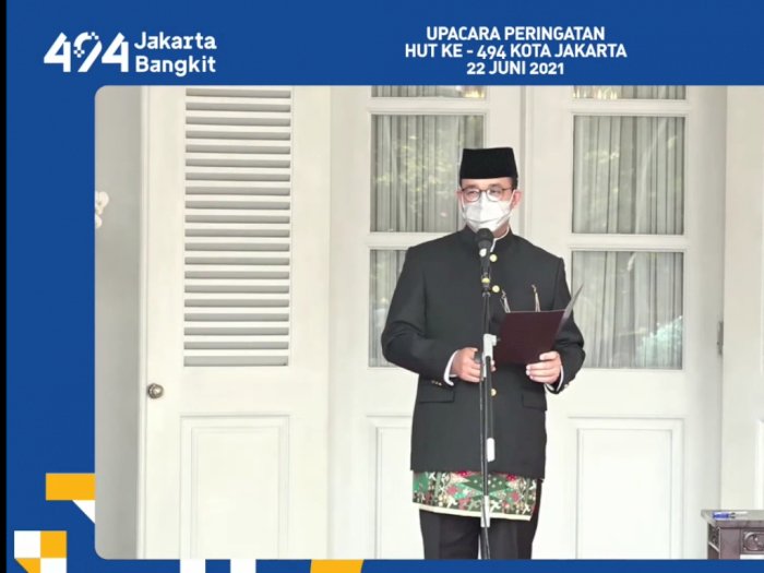 HUT DKI Jakarta ke-494, Ini Penjelasan Anies soal Tema 'Jakarta Bangkit'