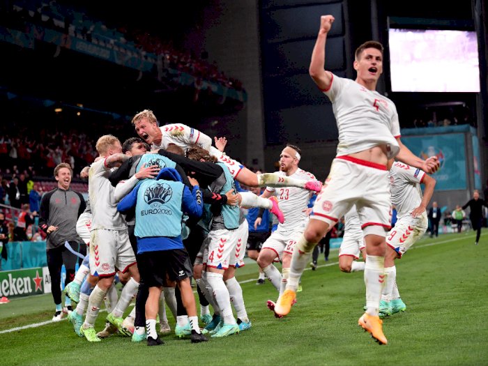 Denmark Menang 4-1 Lawan Rusia, Secara Dramatis Lolos ke 16 Besar
