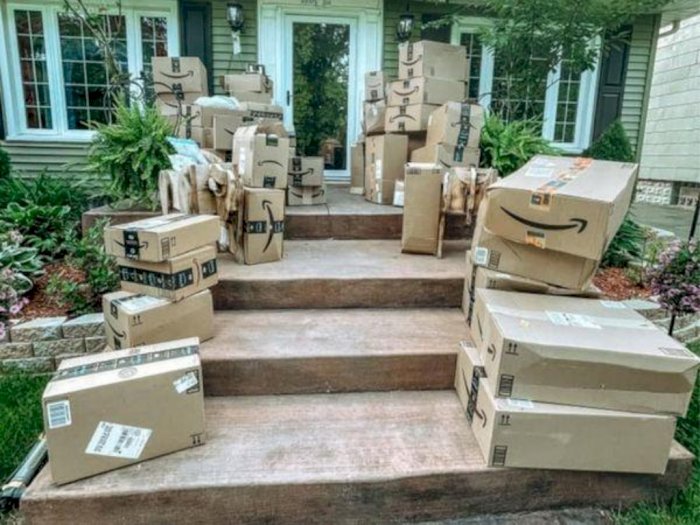 Seorang Wanita Terkejut Setelah Menerima 150 Paket Amazon yang Tak Pernah Dia Pesan