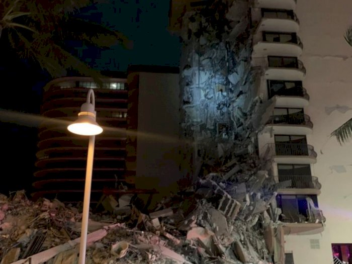 Gedung Apartemen di Florida Runtuh, Warga: Seperti Ada Gempa Bumi