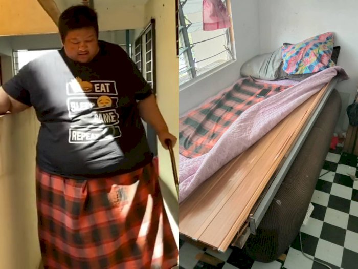 Potret Memilukan Pria Penderita Obesitas Tidur Beralas Pintu, Kisahnya Bikin Terharu