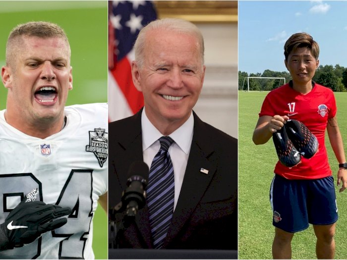 Joe Biden Apresiasi Keberanian Atlet Carl Nassib dan Kumi Yokoyama Mengaku Anggota LGBT