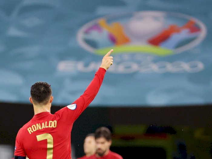 Antar Portugal ke 16 Besar EURO 2020, Cristiano Ronaldo Tuai Rekor Individu