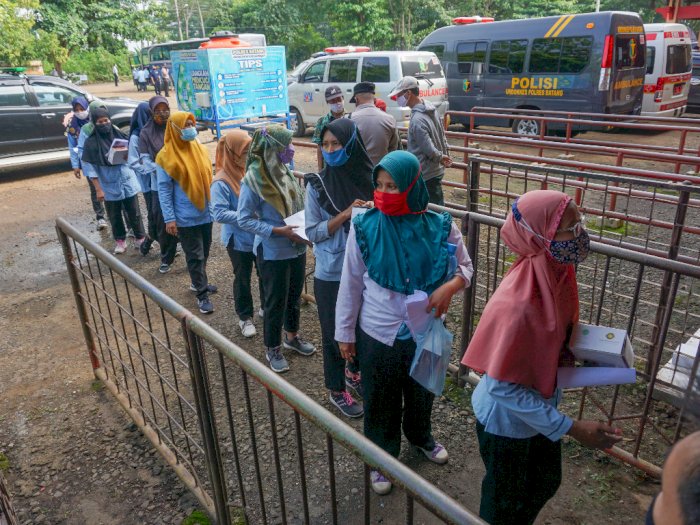 FOTO: Vaksinasi Massal HUT Ke-75 Bhayangkara di Kabupaten Batang