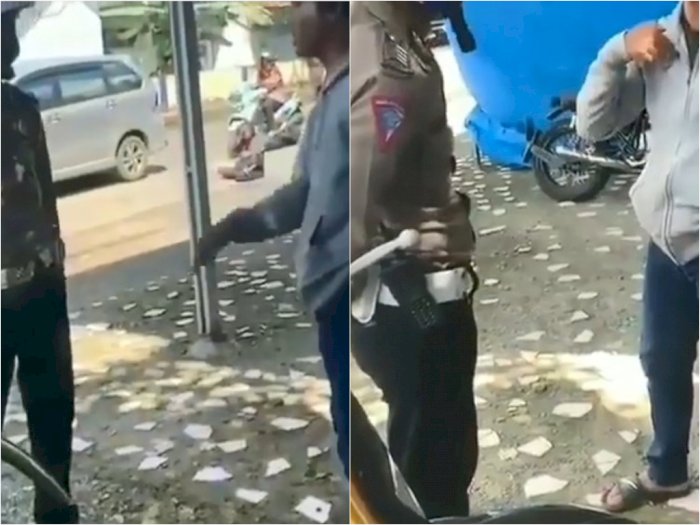 Pria di Bone Cekcok Mulut dengan Polisi Lalu Lintas, Merasa Dirugikan saat Motor Ditilang