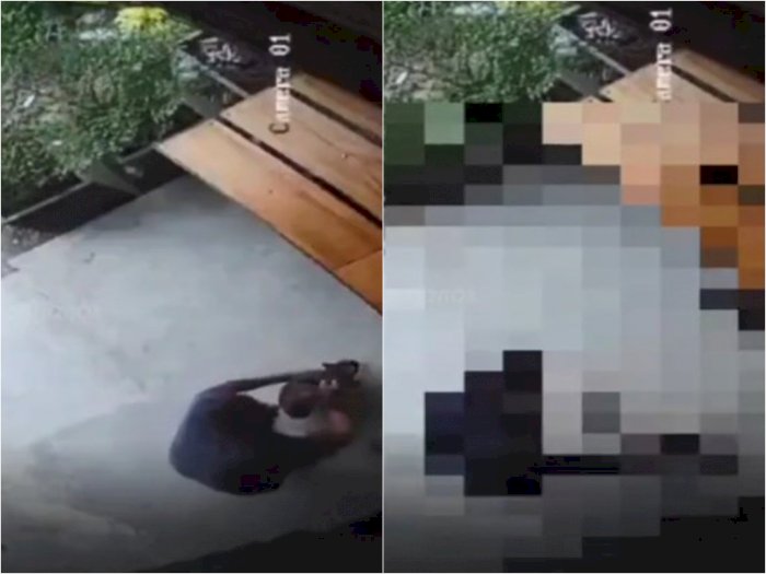 Kejam, Pria Ini Pukul Kepala Kucing Pakai Kayu Hingga Tewas di Depan Toko, Terekam CCTV