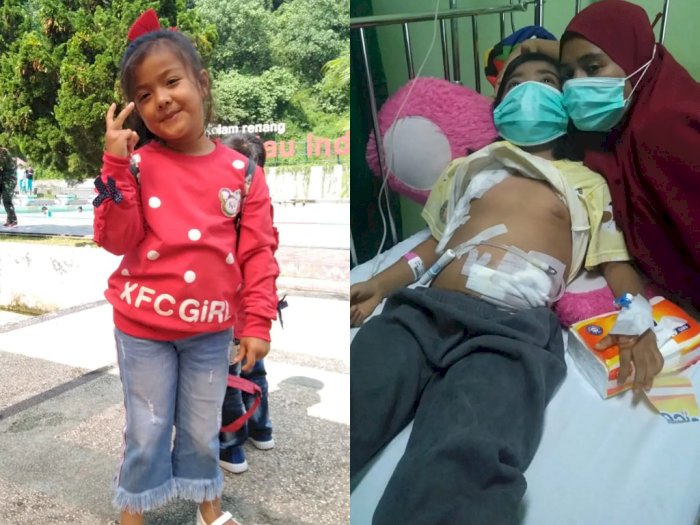 Sedih! Nayla Menderita Gagal Ginjal, Ayah Cuma Pedagang Kaki Lima yang Berjualan Dompet