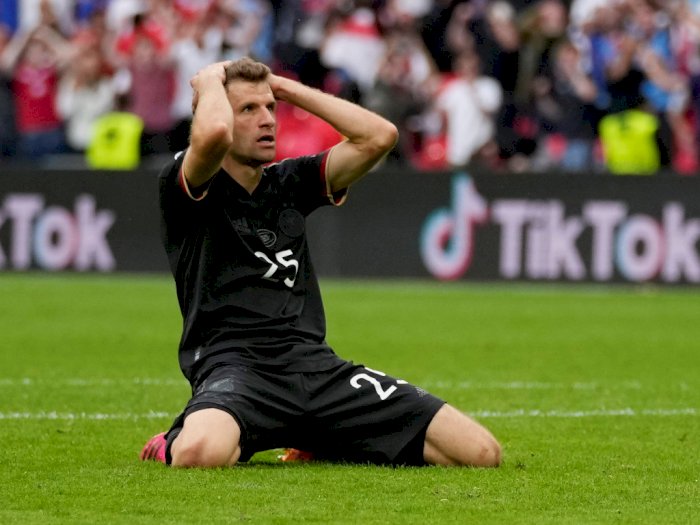 Reaksi Heboh Fans Jerman Saat Muller Nyaris Jebol Gawang Inggris, Endingnya Nyesek Sendiri