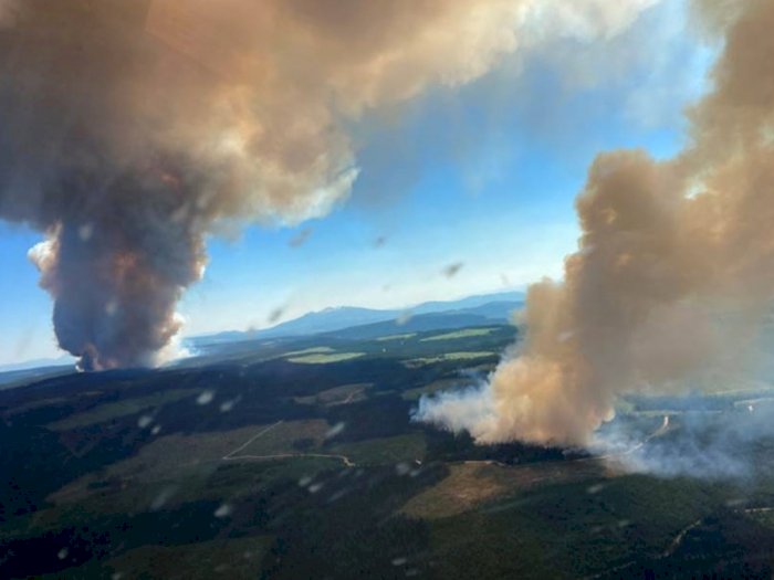 FOTO: Kebakaran Hutan Akibat Gelombang Panas di British Columbia, Kanada