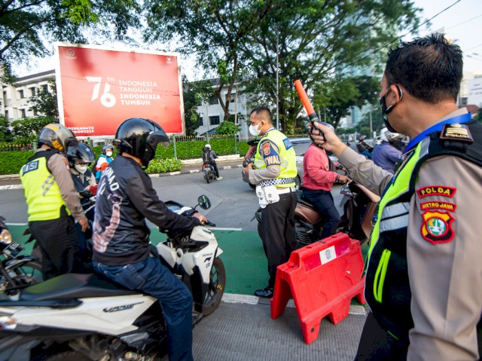 FOTO: Pembatasan Mobilitas Pada PPKM Darurat di Jakarta