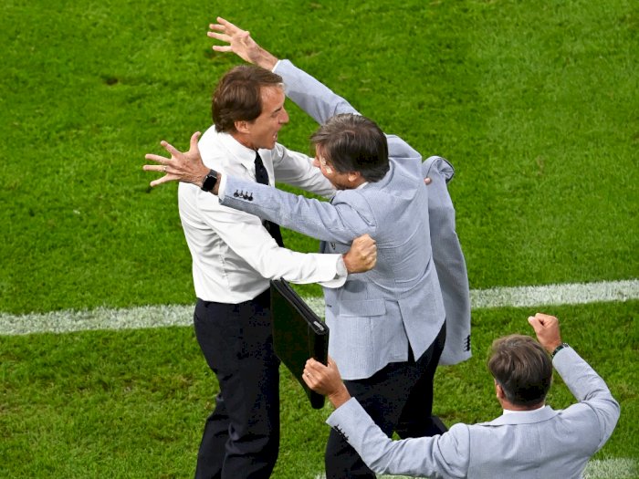 Mancini Senang Banget Italia Lolos ke Semifinal Euro 2020