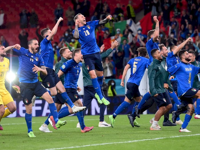 FOTO: Euro 2020, Italia vs Spanyol 1-1 (Penalti 4-2)