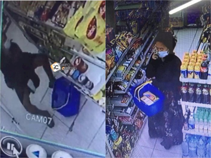 Duh! Emak-emak Ini Terekam CCTV Mencuri di Minimarket, Selipkan Susu Bayi ke Dalam Roknya