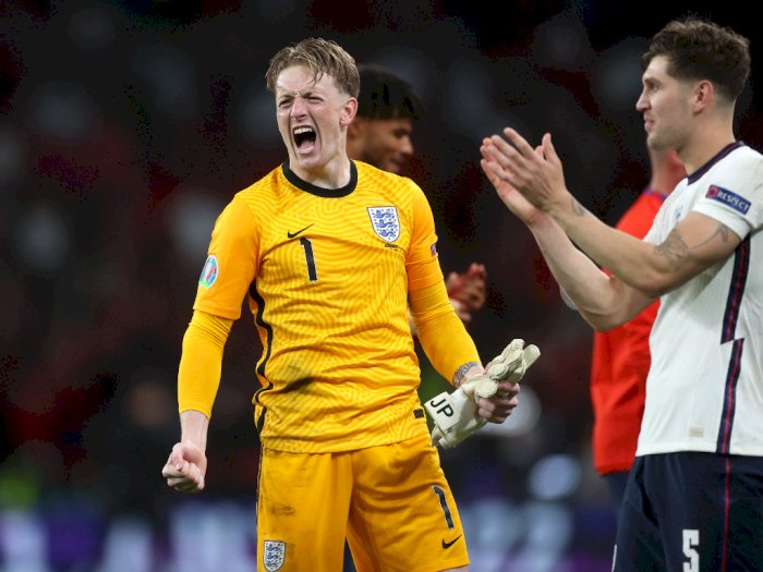 Inggris ke Final EURO 2020, Pickford Cetak Rekor Clean Sheet Sebelum Kebobolan Gol Denmark