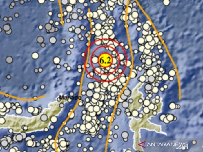 Gempa Magnitudo 6,2 Guncang Melonguane Sulawesi Utara