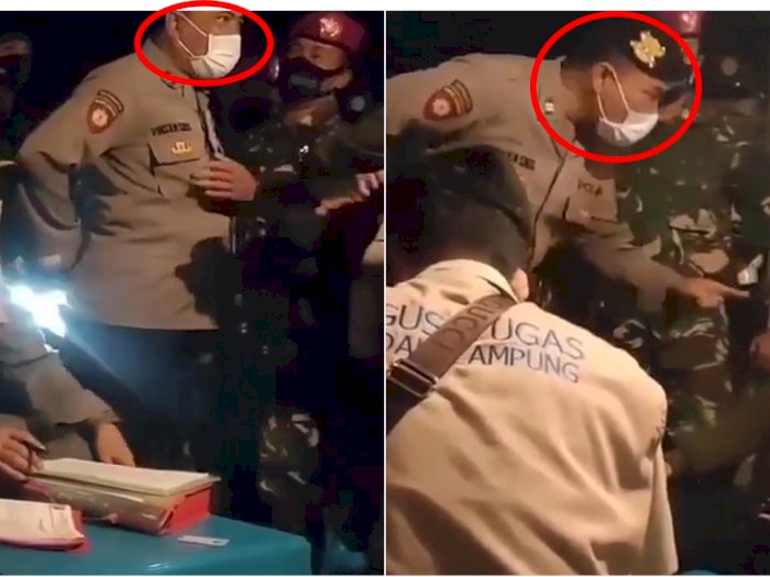 Tampang Oknum Polisi yang Bentak Pedagang Kecil saat PPKM:  Bapak Enak Punya Gaji, Pak!
