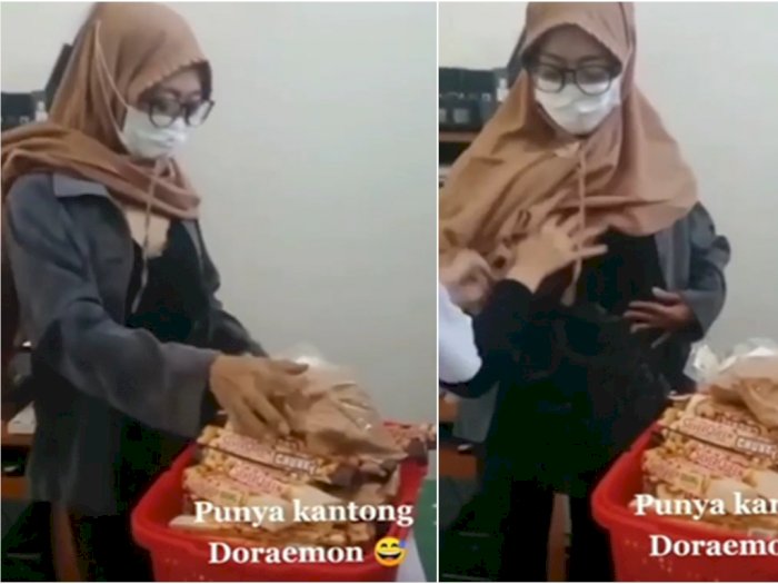 Wanita Curi Puluhan Cokelat Dimasukkan ke Celana Dalam dan BH, Netizen Soroti Jilbabnya