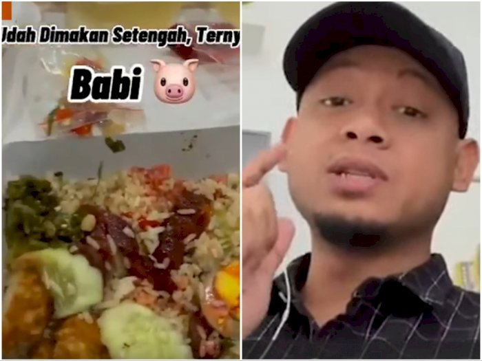 Viral Pria Syok Salah Beli Makanan, Sudah Habis Setengah Ternyata Babi: Astaghfirullah!