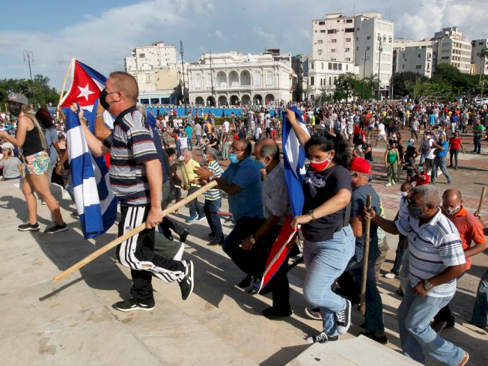 Masyarakat Kuba Menggelar Protes, Menuntut Vaksin untuk Cegah Virus Corona