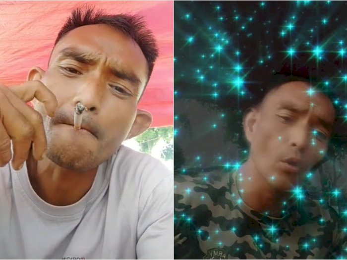 Sosok Pria yang Hina Jokowi dan Polisi Ternyata Bapak-bapak Hobi TikTok, Namanya Malih